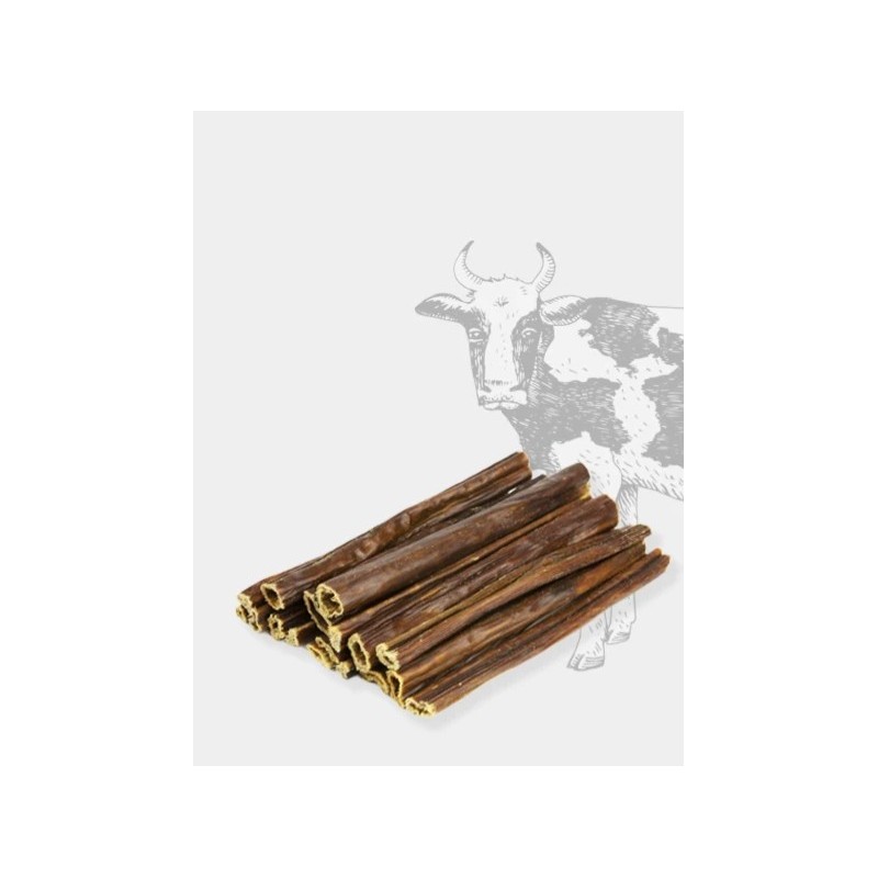 Friandise de mastication pour chien - Stick d' Œsophage de Bœuf roulé