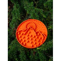 Tapis de léchage 🌄 pour chien et chat - Explorer Mat Orange - inooko