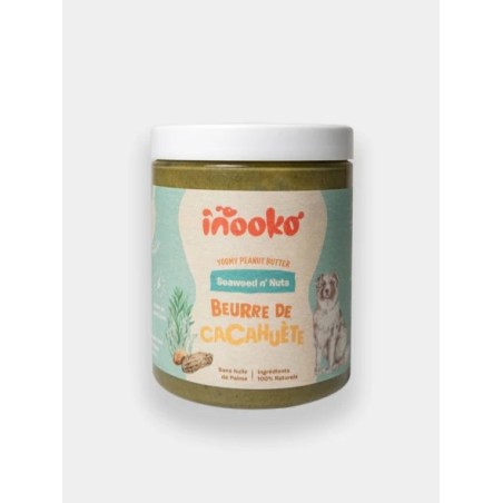 Beurre de cacahuète pour chien - Spiruline et Kelp 💚 - inooko