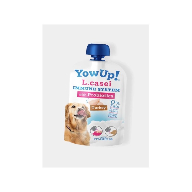 Yaourt à boire pour chien - Boost immunitaire à la Dinde,Lot de 6 tubes de 115g