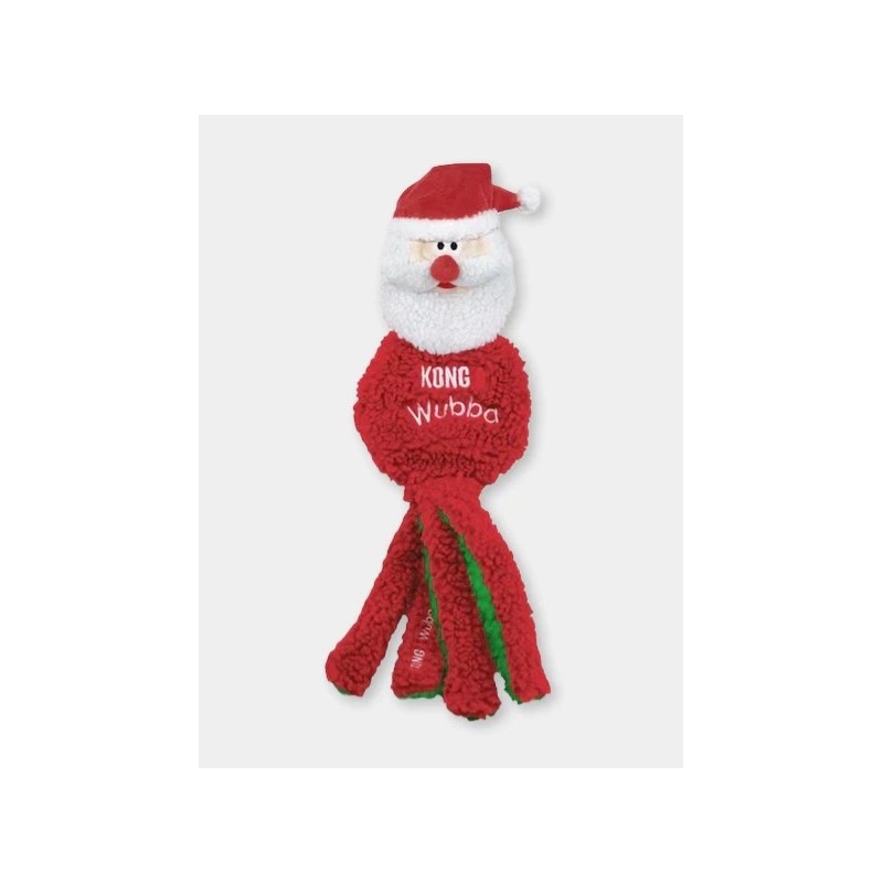 Peluche Wubba Flat Santa - KONG Holiday on