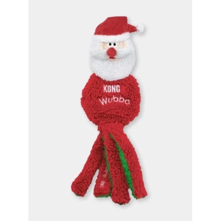 Peluche Wubba Flat Santa - KONG Holiday on