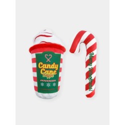 Duo de jouets de Noel pour chien - Candy Cane & Frappe - FuzzYard