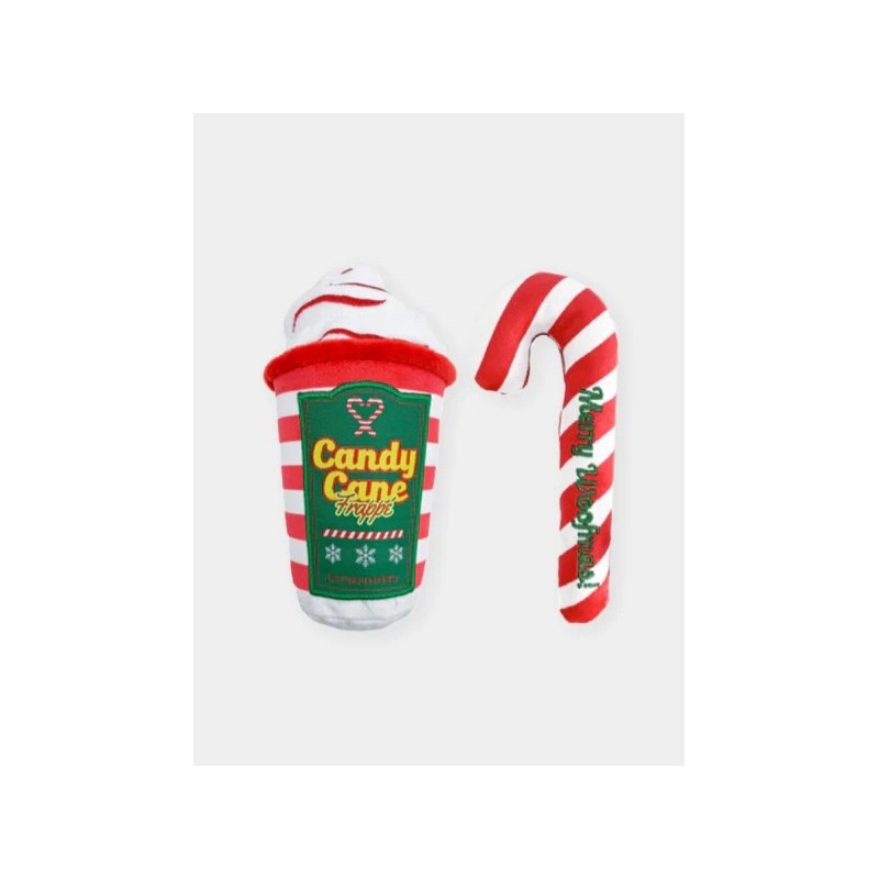 Duo de jouets de Noel pour chien - Candy Cane & Frappe - FuzzYard