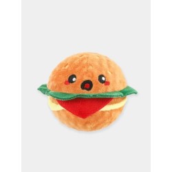 HugSmart Balle en peluche pour chien - Food Party Hamburger