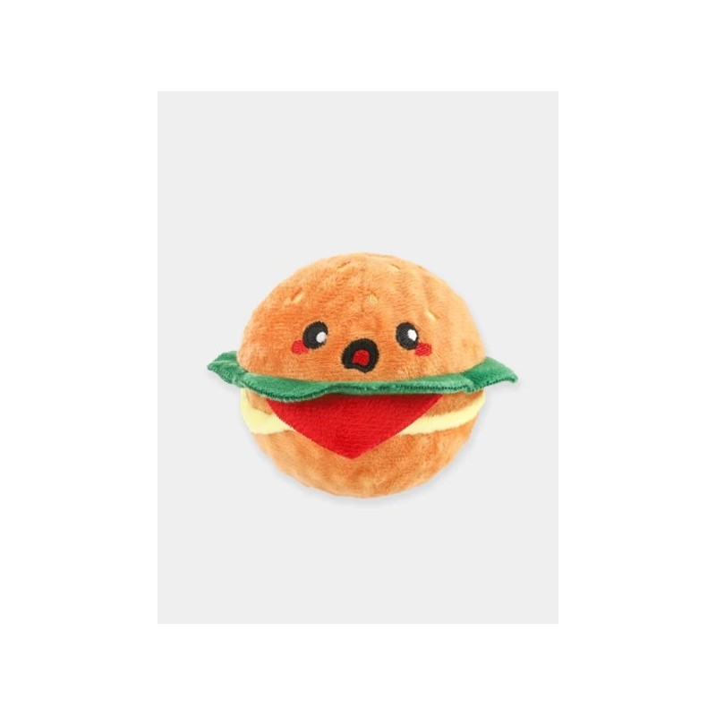 HugSmart Balle en peluche pour chien - Food Party Hamburger