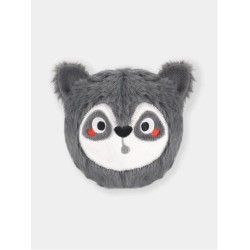 Balle en peluche pour chien - Raton laveur 🦝 - HugSmart