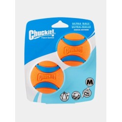 Lot de 2 balles en caoutchouc pour chien - Chuck It! - Taille M