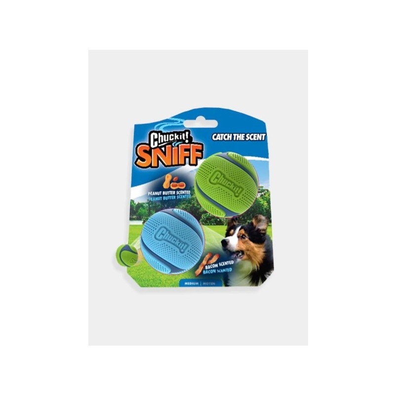 2 balles pour chien - Sniff Fetch Ball - Chuck It! - Taille M