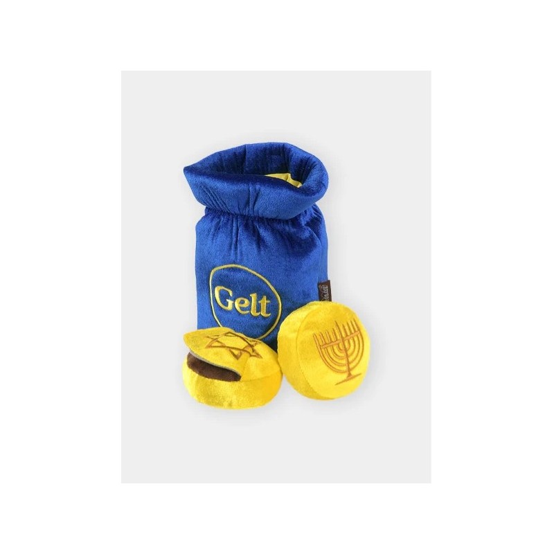 Jouet en peluche pour chien - Paw-nukkah 🕎 Gelt Coins - Pet PLAY