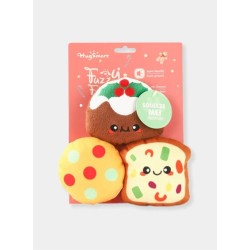 Peluches pour chien - Trio de desserts de Noël