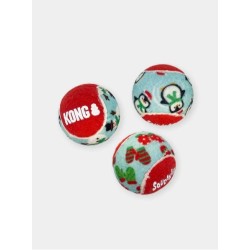 6 Balles de tennis Kong Holiday pour chien