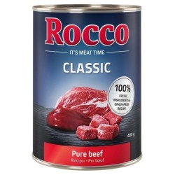 Boîtes Rocco Classic 6 x 400 g pour chien à prix mini,pur bœuf