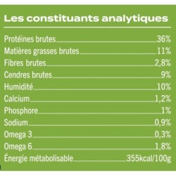 POULET, THON, SAUMON
Croquettes chat stérilisé