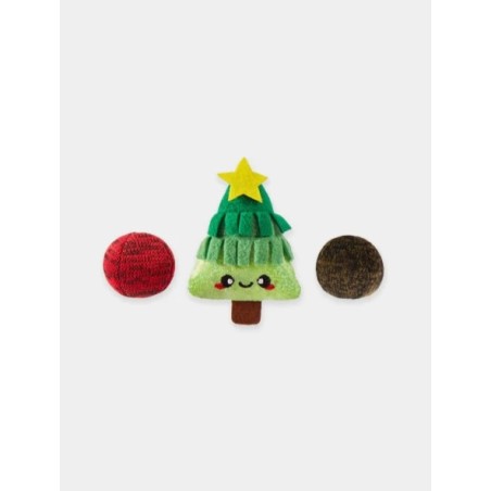 Lot de 3 jouets pour chat - Sapin de Noël - HugSmart