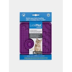 Tapis de léchage pour chat - Catster Lickimat - Violet