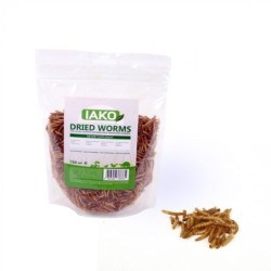 Lot de 3x IAKO Dried Worms vers de farine séchés 100 g