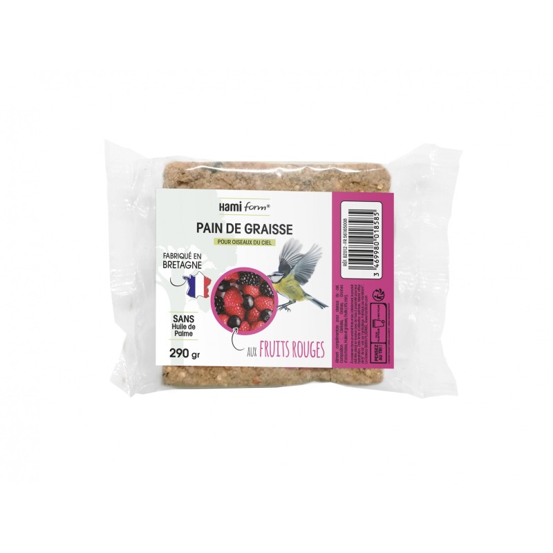 Nourriture pour oiseaux,Pain de graisse aux fruits secs - 290 g - 290 g