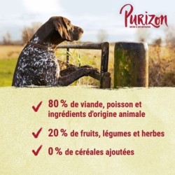 Croquettes Purizon sans céréales 14,4 kg,Adult poisson