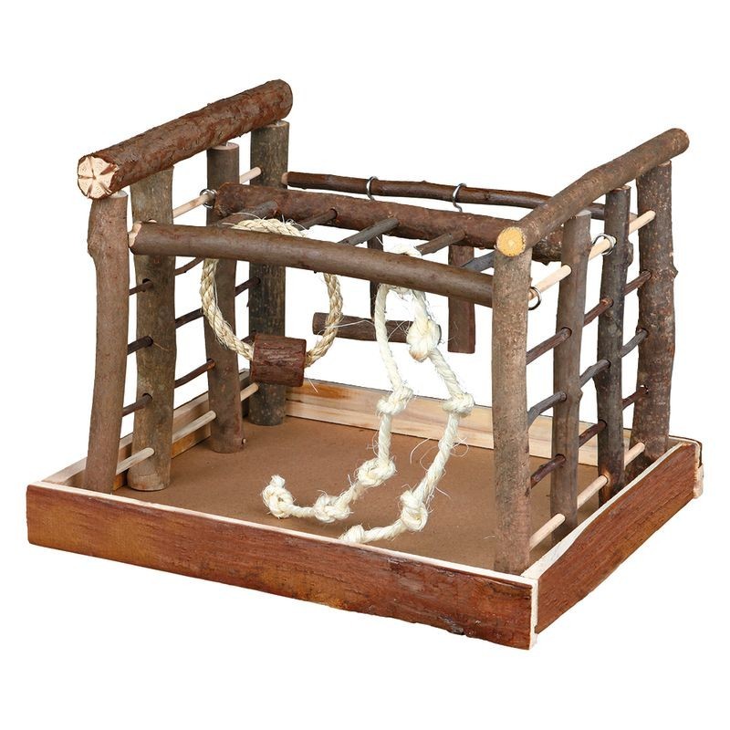 Aire de jeu en bois Trixie Natural Living pour perruche